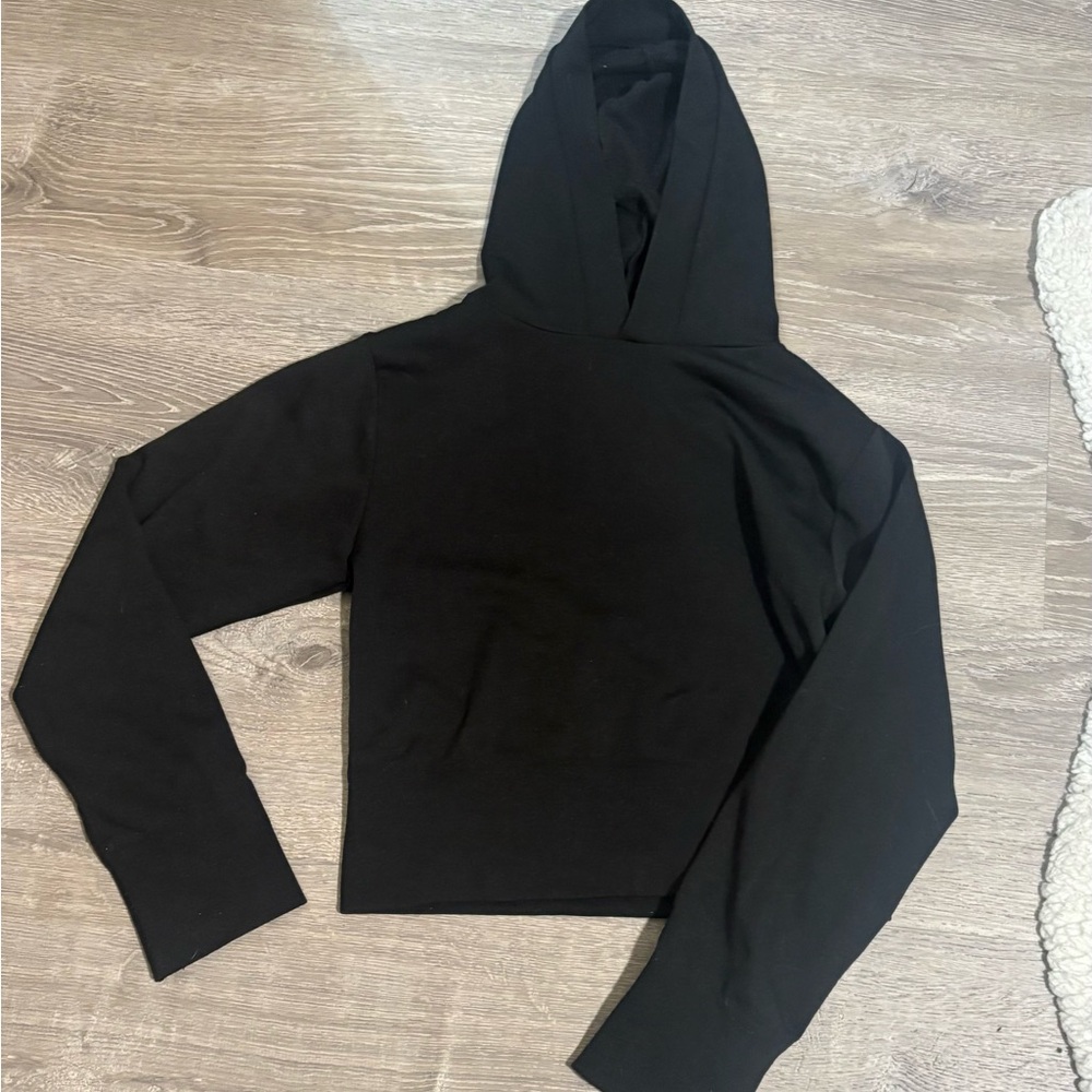 Black Hooded Women's Top